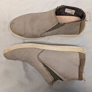 Olukai Boots Women's 7.5 Taupe Beige Leather Hawai'iloa Manu Hope Ankle Shoes